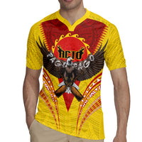 American Samoa Fautasi Race Rugby Jersey Pago Pago-Aeto Samoan Tattoo and Eagle LT03 - Polynesian Pride