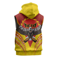 American Samoa Fautasi Race Sleeveless Hoodie Pago Pago-Aeto Samoan Tattoo and Eagle LT03 - Polynesian Pride