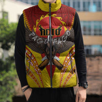 American Samoa Fautasi Race Sleeveless Puffer Jacket Pago Pago-Aeto Samoan Tattoo and Eagle LT03 - Polynesian Pride