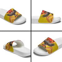 American Samoa Fautasi Race Slide Sandals Pago Pago-Aeto Samoan Tattoo and Eagle LT03 - Polynesian Pride