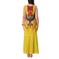 American Samoa Fautasi Race Tank Maxi Dress Pago Pago-Aeto Samoan Tattoo and Eagle LT03 - Polynesian Pride