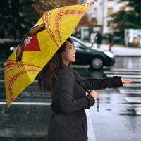 American Samoa Fautasi Race Umbrella Pago Pago-Aeto Samoan Tattoo and Eagle LT03 - Polynesian Pride