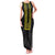 Philippines Polynesian Jasmine Pattern Family Matching Tank Maxi Dress and Hawaiian Shirt With Barong Tagalog Black Style
