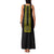 Philippines Polynesian Jasmine Pattern Family Matching Tank Maxi Dress and Hawaiian Shirt With Barong Tagalog Black Style