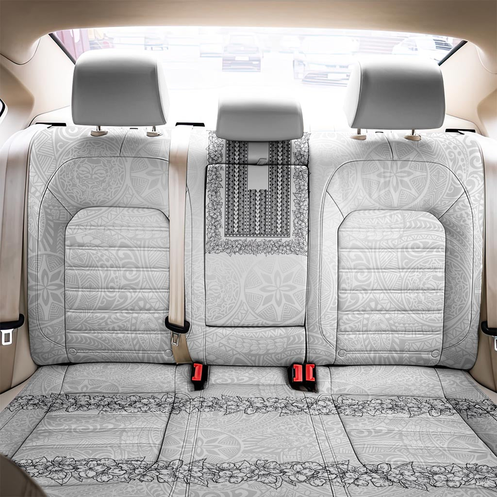 Philippines Polynesian Jasmine Pattern Back Car Seat Cover With Barong Tagalog White Style