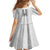 Philippines Polynesian Jasmine Pattern Family Matching Tank Maxi Dress and Hawaiian Shirt With Barong Tagalog White Style
