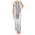 Philippines Polynesian Jasmine Pattern Family Matching Tank Maxi Dress and Hawaiian Shirt With Barong Tagalog White Style