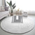 Philippines Polynesian Jasmine Pattern Round Carpet With Barong Tagalog White Style