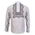 Philippines Polynesian Floral Pattern Family Matching Tank Maxi Dress and Hawaiian Shirt With Barong Tagalog White Style