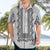 Philippines Polynesian Floral Pattern Hawaiian Shirt With Barong Tagalog White Style