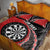 Personalised New Zealand Darts Quilt Bed Set Koru Tribal Tattoo and Silver Fern Maori Pattern Red Color