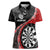 Personalised New Zealand Darts Women Polo Shirt Koru Tribal Tattoo and Silver Fern Maori Pattern Red Color