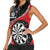 Personalised New Zealand Darts Women Sleeveless Polo Shirt Koru Tribal Tattoo and Silver Fern Maori Pattern Red Color