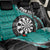 Personalised New Zealand Darts Back Car Seat Cover Koru Tribal Tattoo and Silver Fern Maori Pattern Teal Color