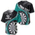 Personalised New Zealand Darts Baseball Jersey Koru Tribal Tattoo and Silver Fern Maori Pattern Teal Color