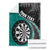 Personalised New Zealand Darts Blanket Koru Tribal Tattoo and Silver Fern Maori Pattern Teal Color