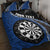 Personalised New Zealand Darts Quilt Bed Set Koru Tribal Tattoo and Silver Fern Maori Pattern Blue Color