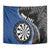 Personalised New Zealand Darts Tapestry Koru Tribal Tattoo and Silver Fern Maori Pattern Blue Color