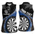 Personalised New Zealand Darts Women Sleeveless Polo Shirt Koru Tribal Tattoo and Silver Fern Maori Pattern Blue Color