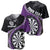 Personalised New Zealand Darts Baseball Jersey Koru Tribal Tattoo and Silver Fern Maori Pattern Purple Color