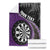 Personalised New Zealand Darts Blanket Koru Tribal Tattoo and Silver Fern Maori Pattern Purple Color