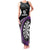 Personalised New Zealand Darts Family Matching Tank Maxi Dress and Hawaiian Shirt Koru Tribal Tattoo and Silver Fern Maori Pattern Purple Color