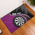 Personalised New Zealand Darts Rubber Doormat Koru Tribal Tattoo and Silver Fern Maori Pattern Pink Color