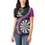 Personalised New Zealand Darts Women Polo Shirt Koru Tribal Tattoo and Silver Fern Maori Pattern Pink Color