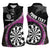 Personalised New Zealand Darts Women Sleeveless Polo Shirt Koru Tribal Tattoo and Silver Fern Maori Pattern Pink Color