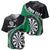 Personalised New Zealand Darts Baseball Jersey Koru Tribal Tattoo and Silver Fern Maori Pattern Green Color