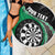 Personalised New Zealand Darts Beach Blanket Koru Tribal Tattoo and Silver Fern Maori Pattern Green Color