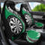 Personalised New Zealand Darts Car Seat Cover Koru Tribal Tattoo and Silver Fern Maori Pattern Green Color