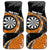 Personalised New Zealand Darts Car Mats Koru Tribal Tattoo and Silver Fern Maori Pattern Orange Color