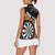 Personalised New Zealand Darts Women Sleeveless Polo Shirt Koru Tribal Tattoo and Silver Fern Maori Pattern Orange Color