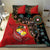 Tonga Ngatu and Australia Together Bedding Set Polynesian Humpback Whale and Aboriginal Kangaroo