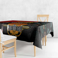 Personalised Papua New Guinea and Australia Together Tablecloth Bird-of-paradise and Kangaroo with Aboriginal Pattern LT03 - Polynesian Pride