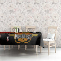 Personalised Papua New Guinea and Australia Together Tablecloth Bird-of-paradise and Kangaroo with Aboriginal Pattern LT03 - Polynesian Pride