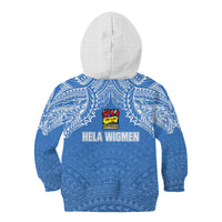 Hela Wigmen Rugby Kid Hoodie Papua New Guinea Polynesian Tattoo LT03 - Polynesian Pride