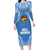 Hela Wigmen Rugby Long Sleeve Bodycon Dress Papua New Guinea Polynesian Tattoo LT03 Long Dress Blue - Polynesian Pride