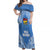 Hela Wigmen Rugby Off Shoulder Maxi Dress Papua New Guinea Polynesian Tattoo LT03 Women Blue - Polynesian Pride