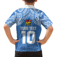 Custom Hela Wigmen Rugby Family Matching Off Shoulder Long Sleeve Dress and Hawaiian Shirt Papua New Guinea Polynesian Tattoo LT03 - Polynesian Pride