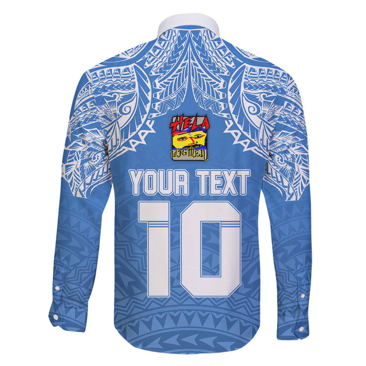 Custom Hela Wigmen Rugby Family Matching Off Shoulder Short Dress and Hawaiian Shirt Papua New Guinea Polynesian Tattoo LT03 - Polynesian Pride