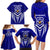 Kimbe Cutters Rugby Family Matching Long Sleeve Bodycon Dress and Hawaiian Shirt Papua New Guinea Polynesian Tattoo Blue Version LT03 - Polynesian Pride