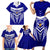 Kimbe Cutters Rugby Family Matching Short Sleeve Bodycon Dress and Hawaiian Shirt Papua New Guinea Polynesian Tattoo Blue Version LT03 - Polynesian Pride