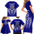 Kimbe Cutters Rugby Family Matching Short Sleeve Bodycon Dress and Hawaiian Shirt Papua New Guinea Polynesian Tattoo Blue Version LT03 - Polynesian Pride