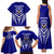 Kimbe Cutters Rugby Family Matching Tank Maxi Dress and Hawaiian Shirt Papua New Guinea Polynesian Tattoo Blue Version LT03 - Polynesian Pride