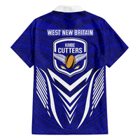 Kimbe Cutters Rugby Family Matching Tank Maxi Dress and Hawaiian Shirt Papua New Guinea Polynesian Tattoo Blue Version LT03 - Polynesian Pride