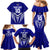 Custom Kimbe Cutters Rugby Family Matching Mermaid Dress and Hawaiian Shirt Papua New Guinea Polynesian Tattoo Blue Version LT03 - Polynesian Pride