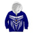 Custom Kimbe Cutters Rugby Kid Hoodie Papua New Guinea Polynesian Tattoo Blue Version LT03 - Polynesian Pride