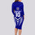 Custom Kimbe Cutters Rugby Long Sleeve Bodycon Dress Papua New Guinea Polynesian Tattoo Blue Version LT03 - Polynesian Pride